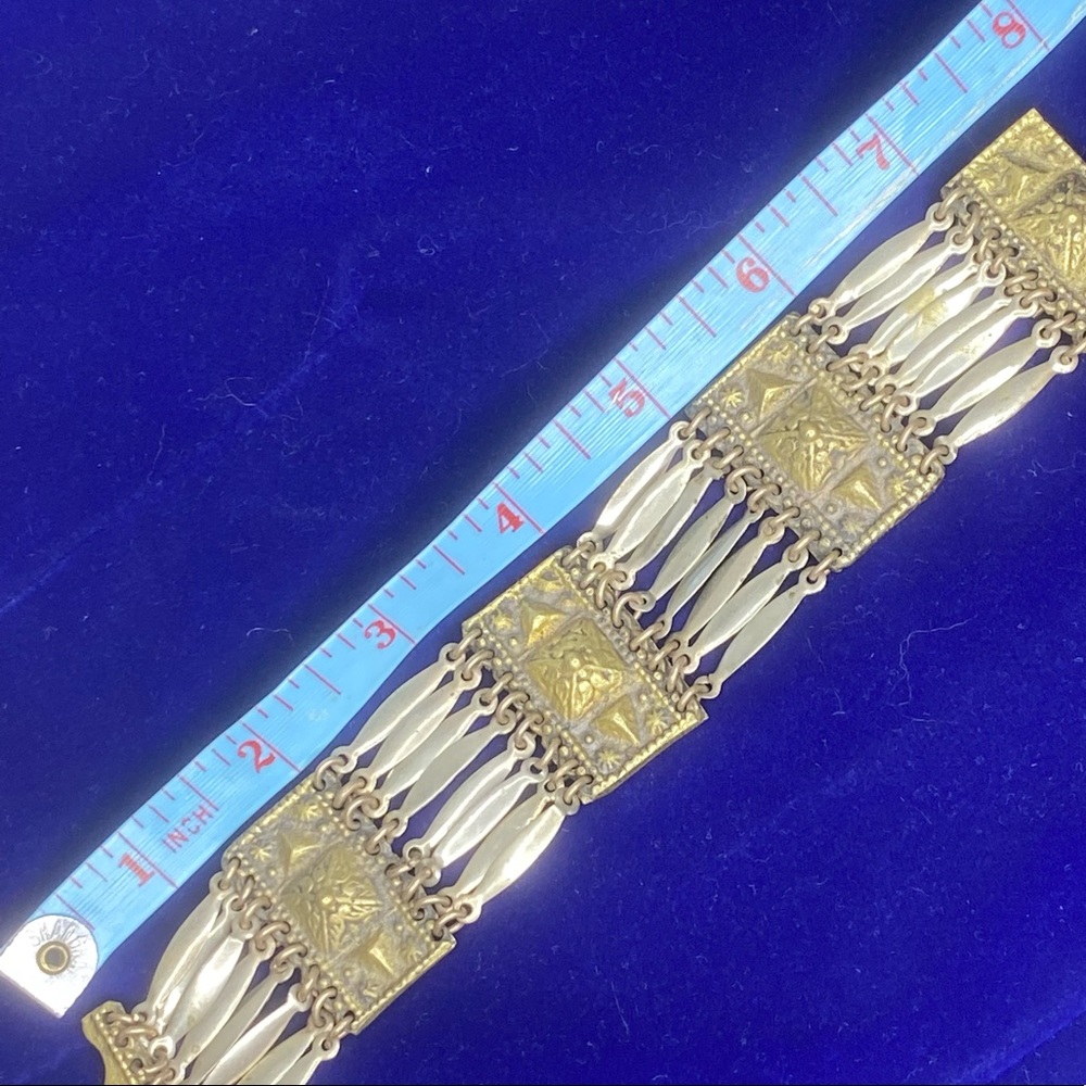 Vintage Taxco Mexican Sterling Silver Bracelet - Picture 5 of 6